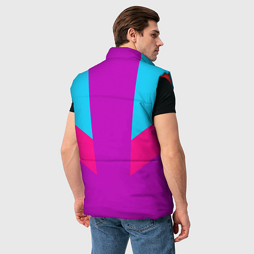 Мужской жилет Always in sports сиреньевый / 3D-Красный – фото 4