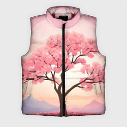 Мужской жилет Вишневое дерево в полном цвету, цвет: 3D-красный