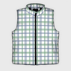 Мужской жилет Сине-зелёный светлый полосатый
