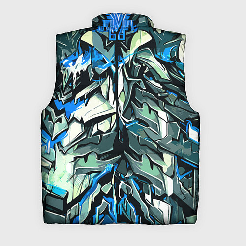 Мужской жилет Синий камень на чёрном фоне / 3D-Черный – фото 2