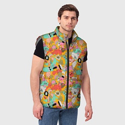 Мужской жилет Сладкие мороженки, цвет: 3D-светло-серый — фото 2