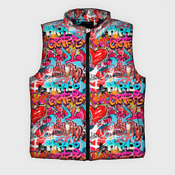 Мужской жилет Hip Hop Graffiti, цвет: 3D-черный