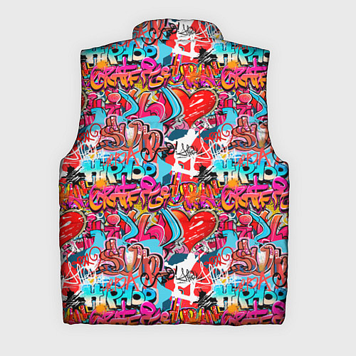 Мужской жилет Hip Hop Graffiti / 3D-Черный – фото 2