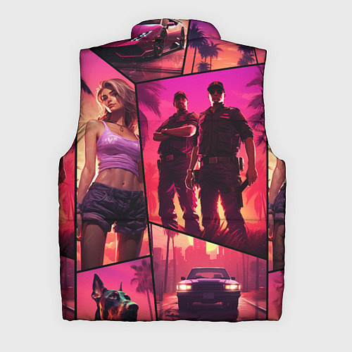 Мужской жилет GTA V style art / 3D-Черный – фото 2