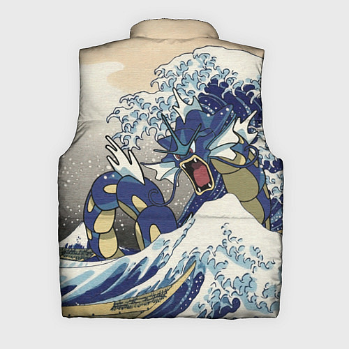 Мужской жилет Kanagawa wave - Gyarados / 3D-Красный – фото 2