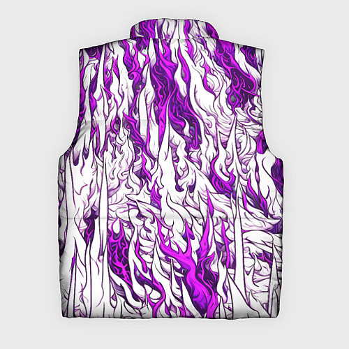 Мужской жилет Белый и розовый узор / 3D-Черный – фото 2