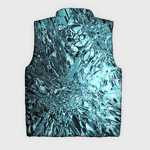 Мужской жилет Эффект жидкого стекла бирюзовый / 3D-Черный – фото 2