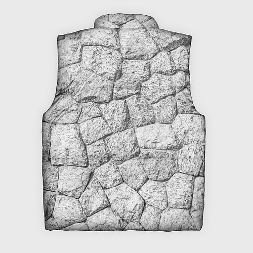 Мужской жилет Каменная стена текстура / 3D-Черный – фото 2