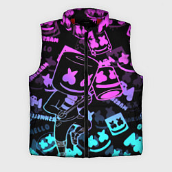 Мужской жилет Marshmello neon pattern