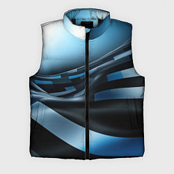 Мужской жилет Черно-синий абстрактный спортивный стиль