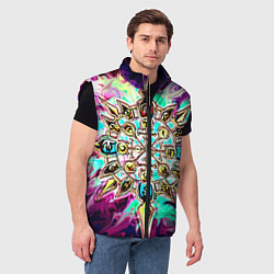 Мужской жилет Колесо фортуны, цвет: 3D-черный — фото 2