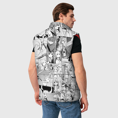 Мужской жилет Провожающая в последний путь Фрирен узор / 3D-Красный – фото 4