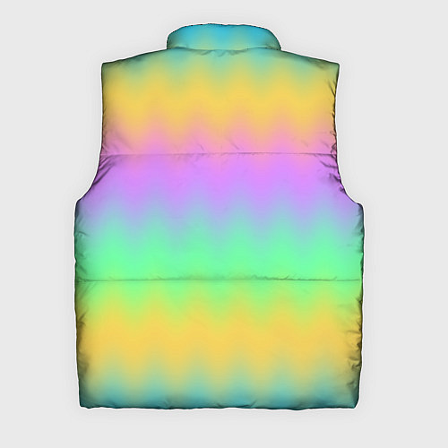 Мужской жилет Мягкие неоновые зигзаги / 3D-Красный – фото 2