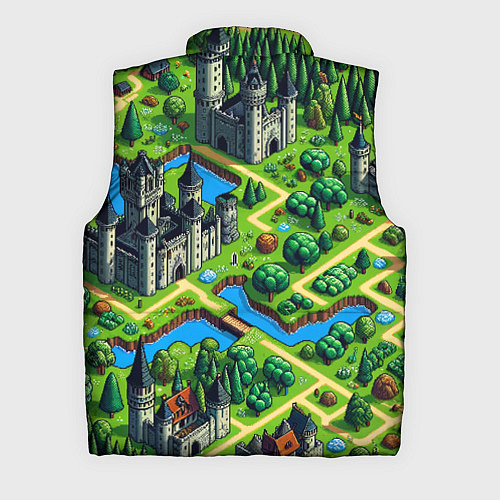 Мужской жилет Heroes of Might and Magic - pixel map / 3D-Черный – фото 2