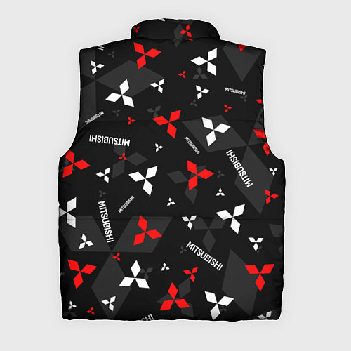 Мужской жилет Mitsubishi - logo pattern / 3D-Черный – фото 2