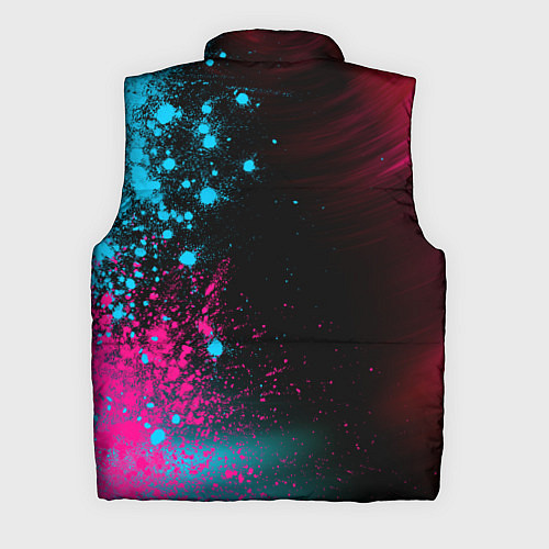 Мужской жилет Palworld - neon gradient по-вертикали / 3D-Черный – фото 2