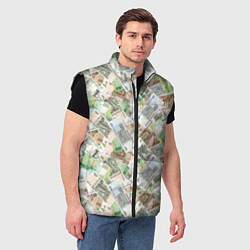 Мужской жилет Российские денежные купюры, цвет: 3D-черный — фото 2