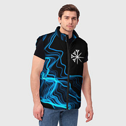 Мужской жилет Nightwish sound wave, цвет: 3D-черный — фото 2
