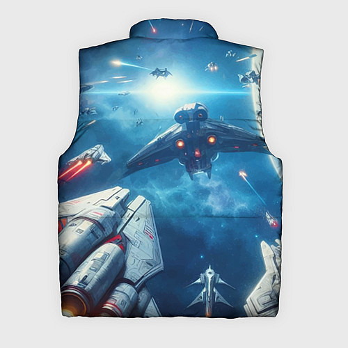 Мужской жилет Mass Effect - space neon / 3D-Светло-серый – фото 2