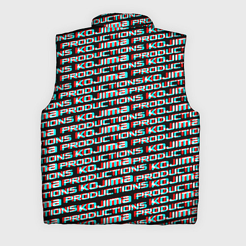 Мужской жилет Kojima glitch pattern studio / 3D-Черный – фото 2