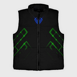Мужской жилет Зелёный неон абстракция