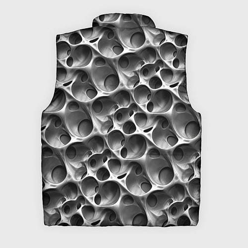 Мужской жилет Металл - текстура / 3D-Черный – фото 2