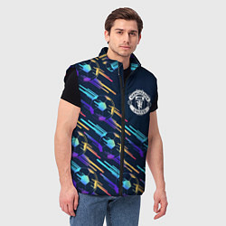 Мужской жилет Manchester United градиентные мячи, цвет: 3D-черный — фото 2