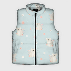 Мужской жилет Коалы и цветы