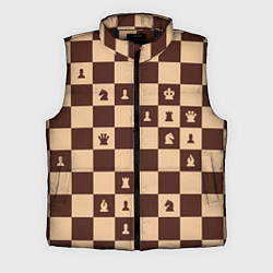Мужской жилет Коричневая шахматная доска