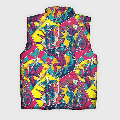Мужской жилет Езда на велосипеде BMX и скейтборде / 3D-Красный – фото 2
