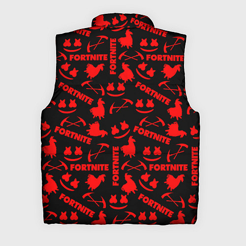 Мужской жилет Fortnite pattern logo marshmello / 3D-Черный – фото 2