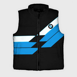 Мужской жилет BMW sport geometry blu, цвет: 3D-черный