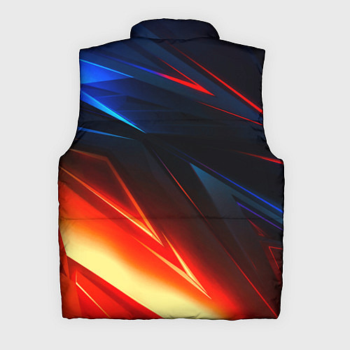 Мужской жилет Geometry stripes neon steel / 3D-Светло-серый – фото 2