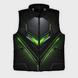 Мужской жилет Green and black abstract style