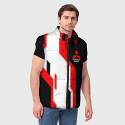 Мужской жилет Mitsubishi red uniform, цвет: 3D-черный — фото 2