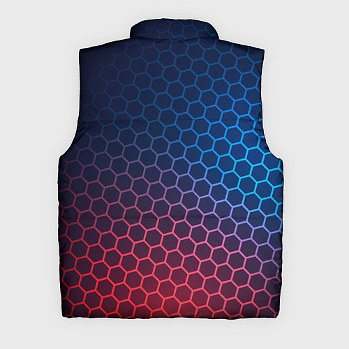 Мужской жилет GTA 6 неоновые соты / 3D-Черный – фото 2