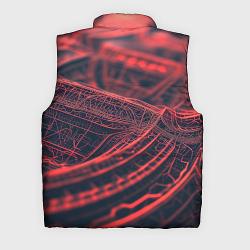 Мужской жилет Раскаленные линии / 3D-Черный – фото 2