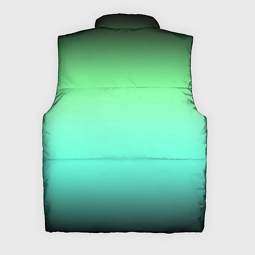 Мужской жилет Градиент изумрудно-чёрный / 3D-Черный – фото 2