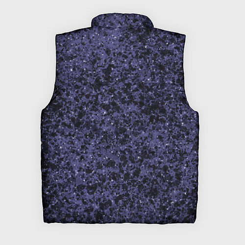 Мужской жилет Абстракция брызги фиолетовый / 3D-Черный – фото 2