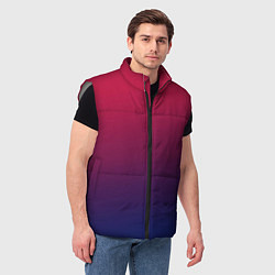 Мужской жилет Gradient red-blue, цвет: 3D-светло-серый — фото 2