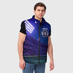 Мужской жилет Sporting ночное поле, цвет: 3D-черный — фото 2