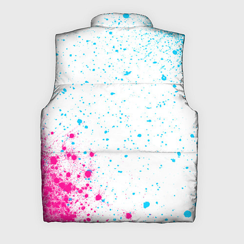 Мужской жилет Roma neon gradient style вертикально / 3D-Черный – фото 2