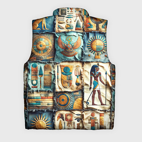 Мужской жилет Пэчворк из Египта / 3D-Черный – фото 2