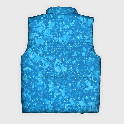 Мужской жилет Ярко-голубой абстракция космический / 3D-Светло-серый – фото 2