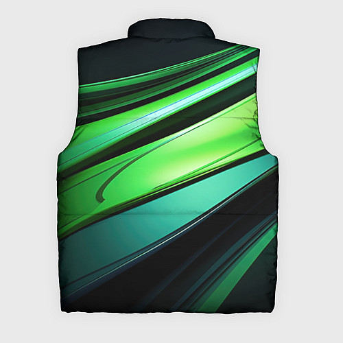 Мужской жилет Абстрактные геометрические плавные линии минимализ / 3D-Черный – фото 2