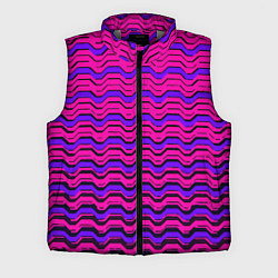 Мужской жилет Розовые линии и чёрные полосы