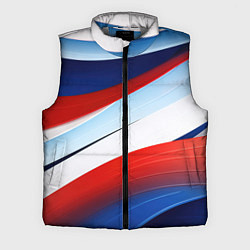 Мужской жилет Волнистая абстракция в стиле минимализм, цвет: 3D-светло-серый