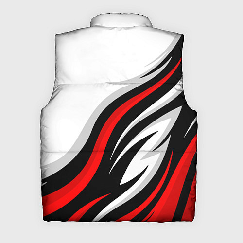 Мужской жилет Mercedes benz AMG - белый с красным / 3D-Черный – фото 2