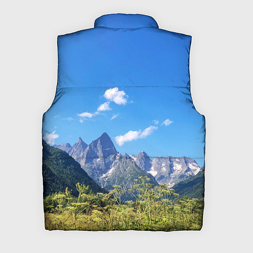 Мужской жилет Горы России с флагом / 3D-Черный – фото 2