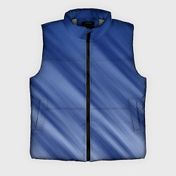 Мужской жилет Белые полосы на синем фоне